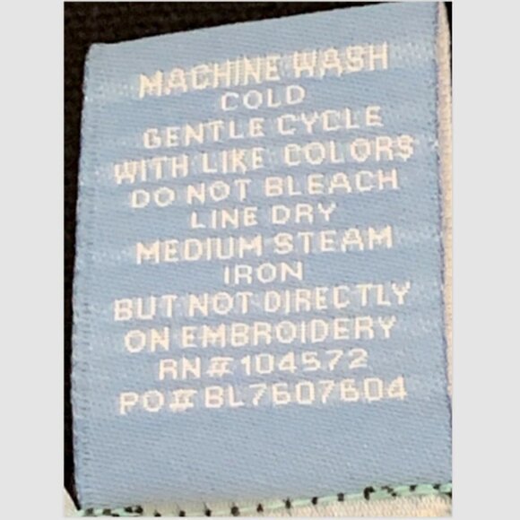 KORET Full Zip Cotton Embroidered Jacket/Top Womens Plus Sz 18 Black #217A - Picture 8 of 8